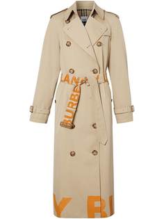 Burberry тренч с логотипом