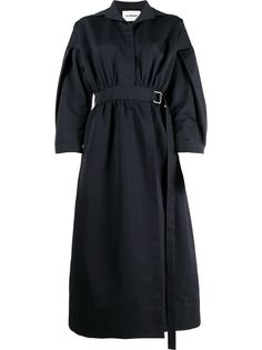 Jil Sander платье миди с поясом