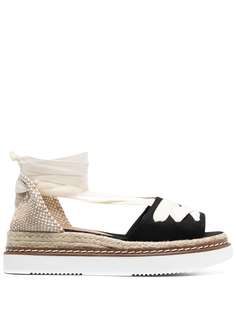 CASTAÑER эспадрильи Wilka на плоской подошве
