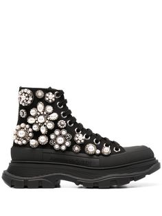 Alexander McQueen декорированные кроссовки Tread Slick