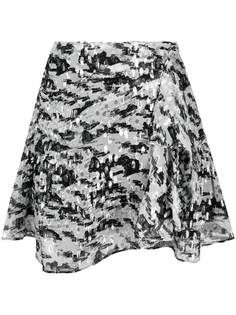 IRO юбка А-силуэта с эффектом металлик