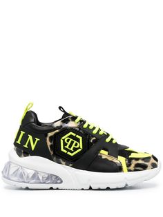 Philipp Plein кроссовки Runner с леопардовым принтом