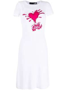 Love Moschino платье-футболка с логотипом