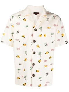 CLOT рубашка с цветочным принтом