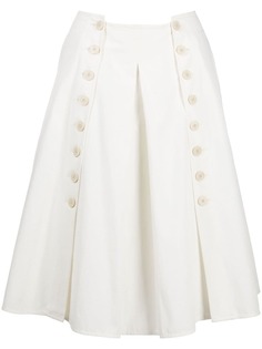 Ports 1961 юбка миди А-силуэта со складками
