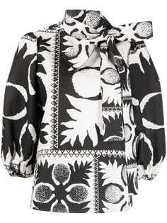 RED Valentino блузка с бантом