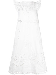 RED Valentino платье миди с вышивкой
