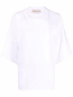 Alexandre Vauthier футболка оверсайз с кристаллами