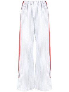 Victoria Victoria Beckham широкие брюки в тонкую полоску