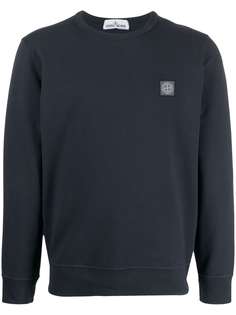 Stone Island толстовка с нашивкой-логотипом