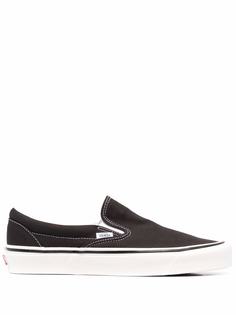 Vans слипоны с нашивкой-логотипом