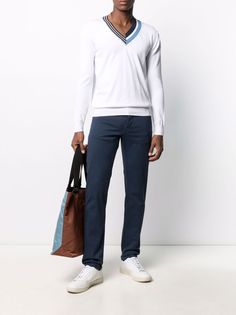 Kiton узкие джинсы средней посадки