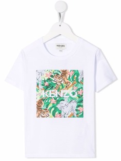 Kenzo Kids футболка с графичным принтом