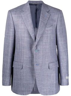 Canali однобортный пиджак в клетку