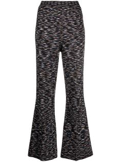 M Missoni расклешенные трикотажные брюки
