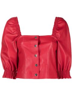 Pinko топ с пышными рукавами