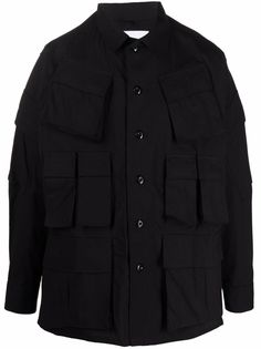 WTAPS куртка-рубашка с нашивкой-логотипом (W)Taps