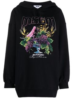 MSGM худи оверсайз с принтом Summer