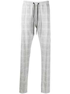 Emporio Armani фактурные брюки в клетку