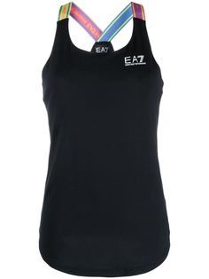 Ea7 Emporio Armani топ без рукавов с логотипом