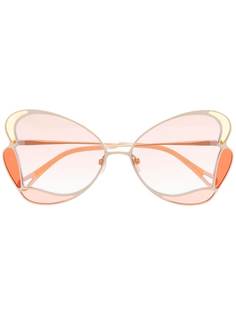 Chloé Eyewear солнцезащитные очки в массивной оправе