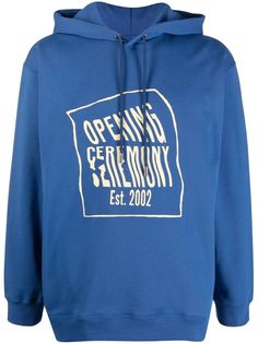 Opening Ceremony warped logo-print hoodie