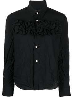 Comme Des Garçons рубашка с длинными рукавами и оборками