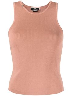 Elisabetta Franchi трикотажный топ без рукавов