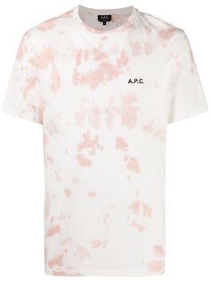 A.P.C. футболка с принтом тай-дай
