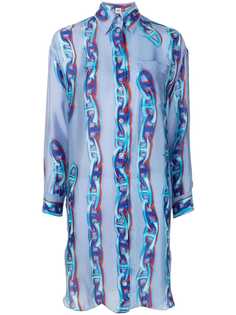 Hermès платье-рубашка pre-owned с принтом Chaine dAncre