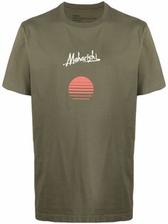 Maharishi футболка из органического хлопка с логотипом