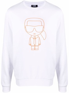 Karl Lagerfeld толстовка Ikonik с аппликацией логотипа