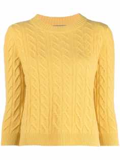 N.Peal джемпер фактурной вязки с круглым вырезом