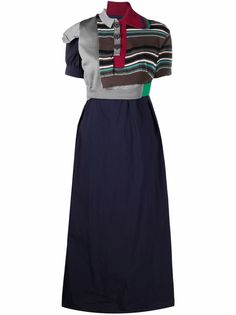 Kolor платье в стиле колор-блок с воротником поло