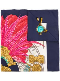 Hermès шарф Egyptian Feathers pre-owned