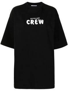 Balenciaga футболка Crew с логотипом