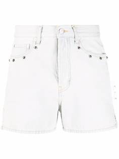 Off-White джинсовые шорты с заклепками
