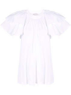 Alexander McQueen блузка с оборками на рукавах