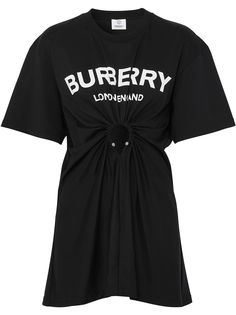 Burberry декорированная футболка