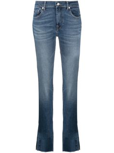 7 For All Mankind укороченные джинсы с заниженной талией