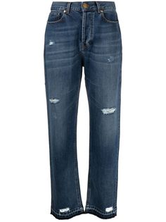 Pt05 джинсы свободного кроя с завышенной талией
