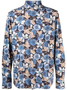Orian рубашка с цветочным принтом