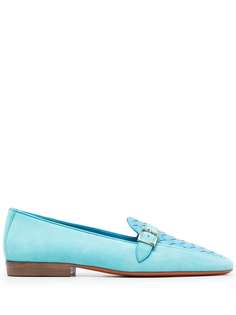 Santoni лоферы с плетением