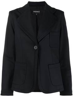 Emporio Armani однобортный блейзер строгого кроя