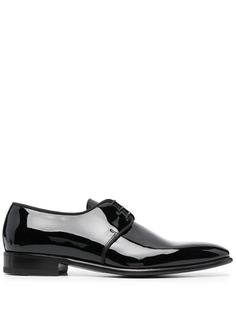 Santoni лакированные дерби Tom