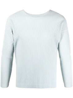 Homme Plissé Issey Miyake плиссированный топ с укороченными рукавами