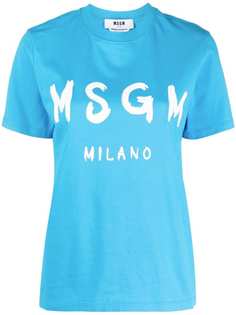 MSGM футболка с логотипом