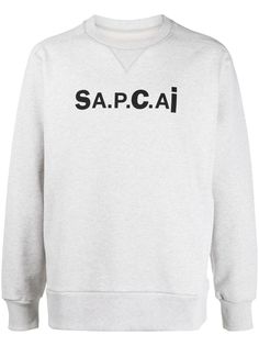 A.P.C. толстовка с круглым вырезом и логотипом