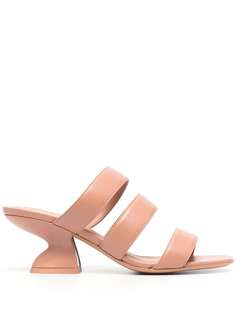 Salvatore Ferragamo мюли с открытым носком и ремешками