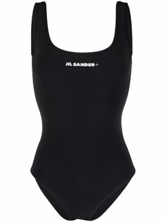 Jil Sander слитный купальник с логотипом